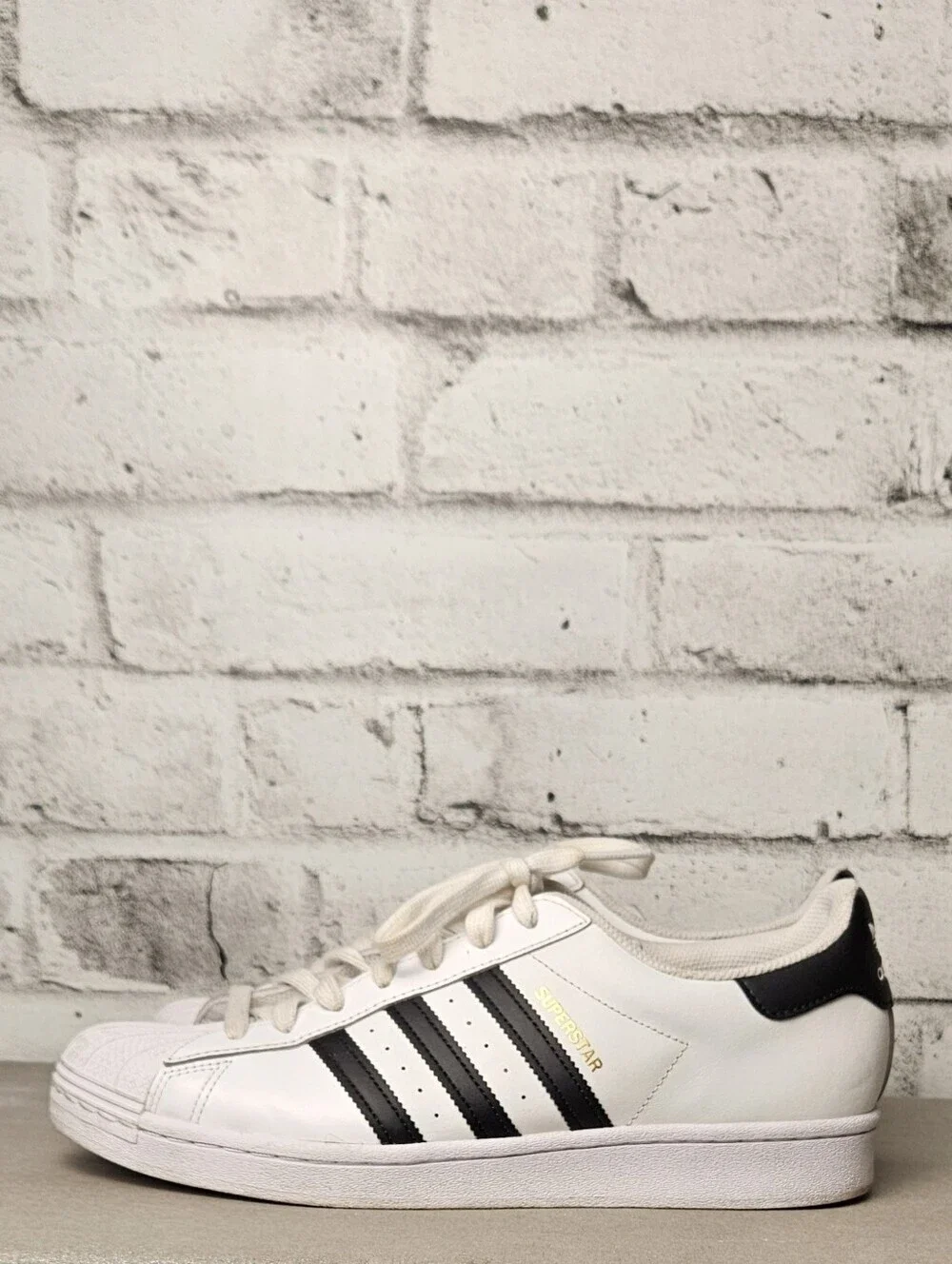 Adidas Superstar White Black Shell Toe Sneakers Mens 10.5
